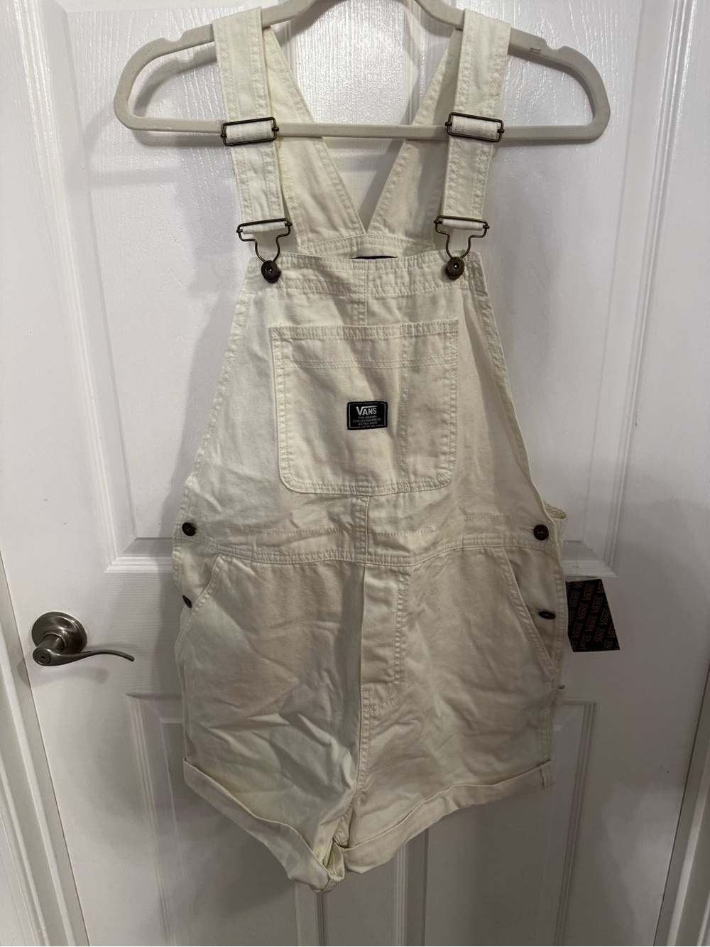 Vans White Work Short Overalls, large